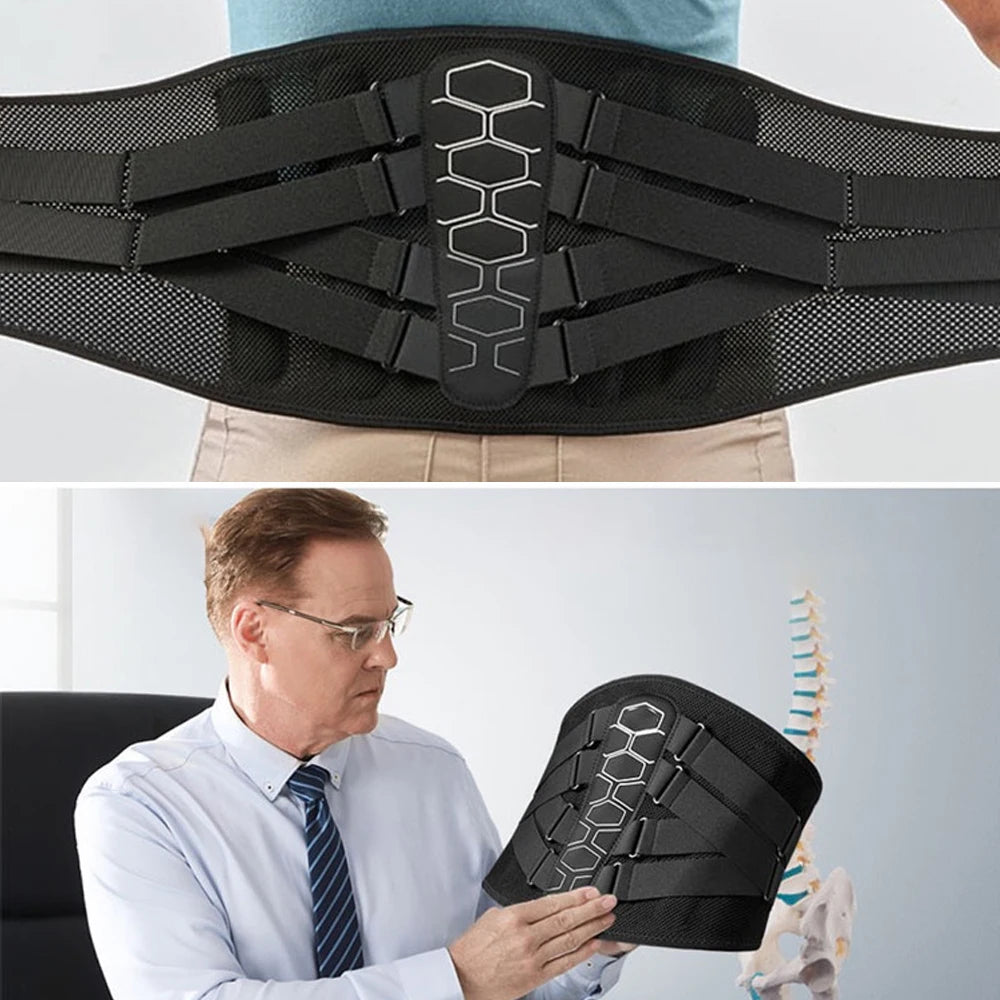 Back Brace for Lower Back Pain, Sciatica, Herniated Disc, Scoliosis, Back Support Belt with Soft Pad, Lightweight Lumbar Support