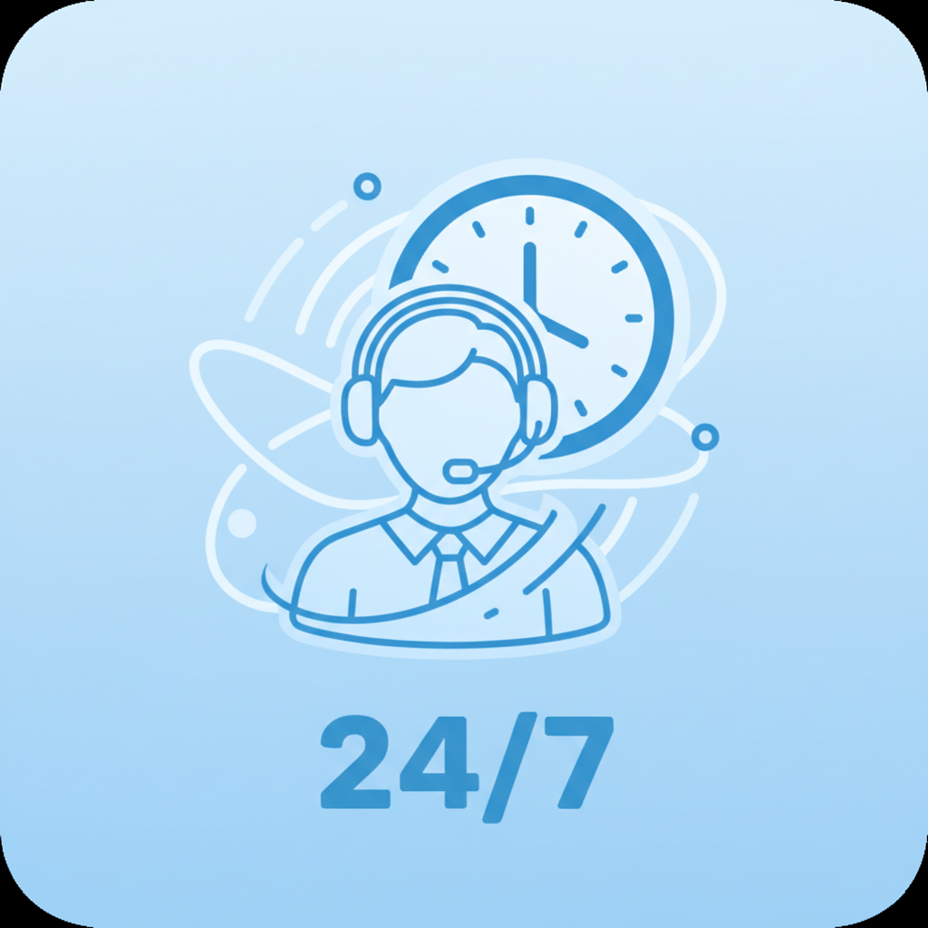 24/7 Support Icon