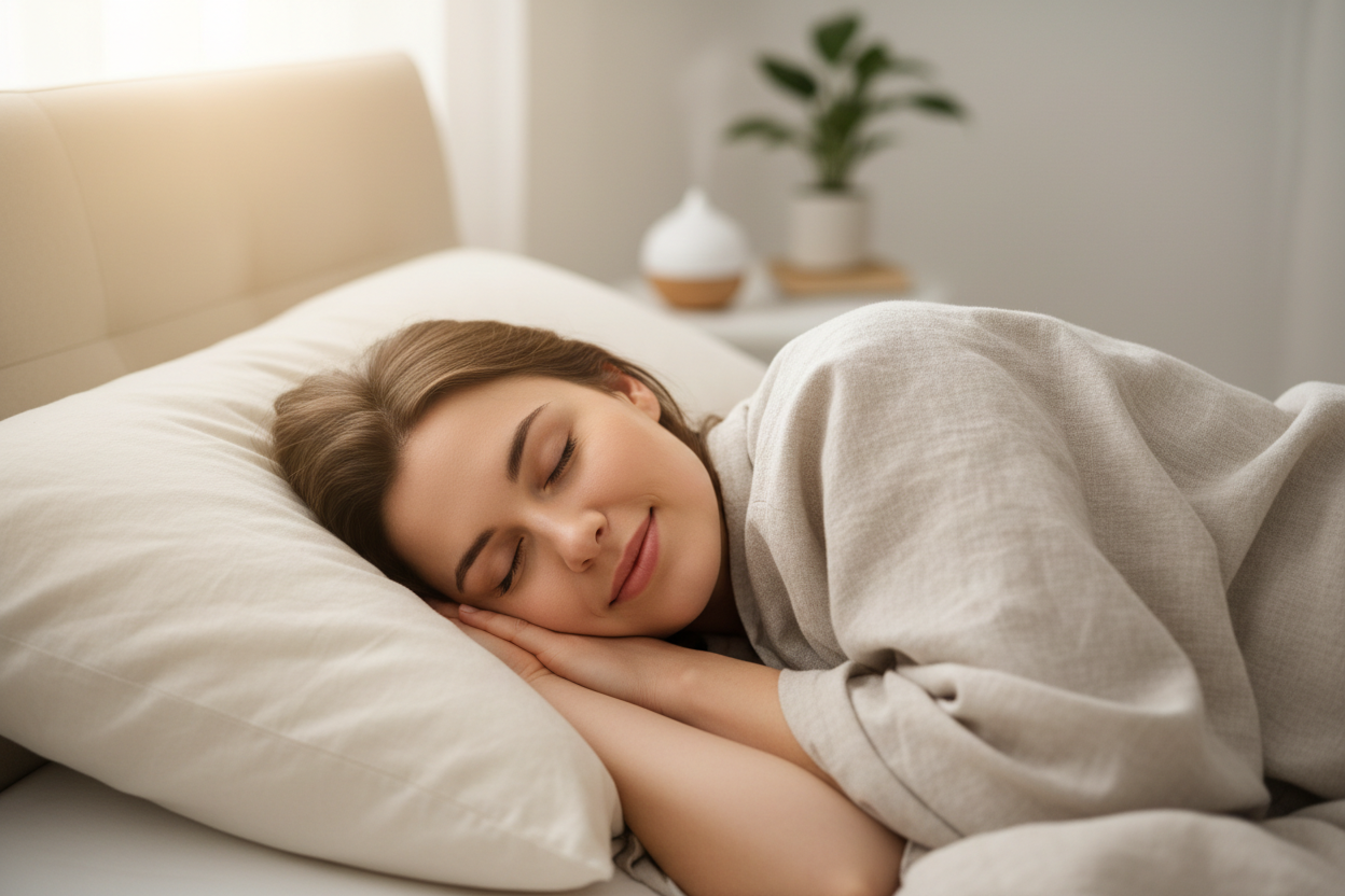 Woman sleeping peacefully